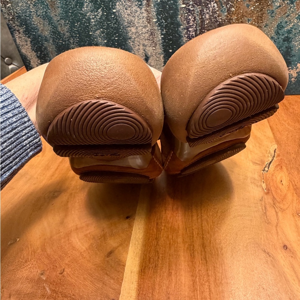 PRIVO by CLARKS Brown Leather Sport Mules - Picture 9 of 12